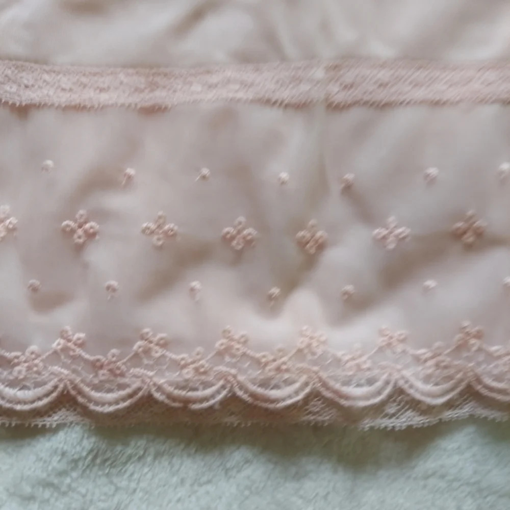 Vintage New Deadstock Pink Embroidered Kayser Slip Dress with original tags - Picture 11 of 15